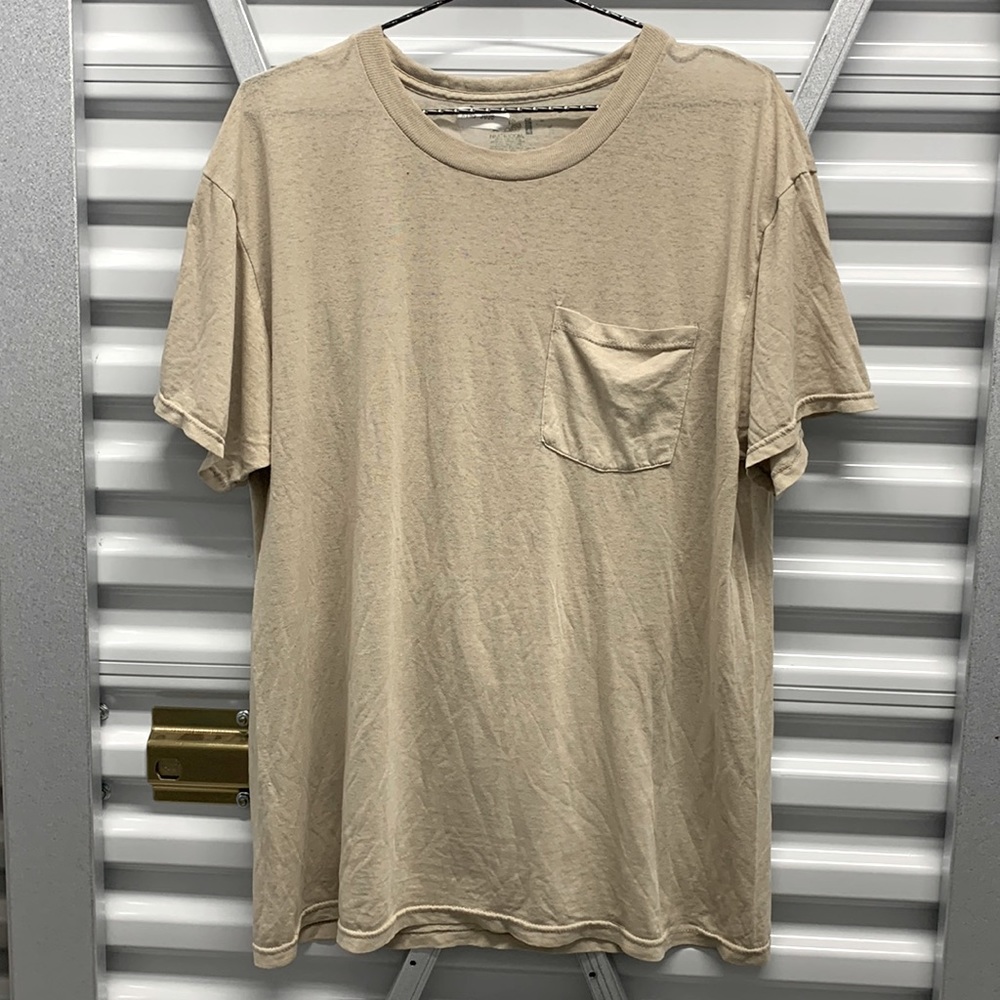 Super Slouchy Army Navy Surplus True Vintage Shirt Sand Camel Desert Color Theme